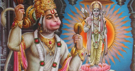 Hanuman's devotion to Rama is often given as an example of Bhakti
